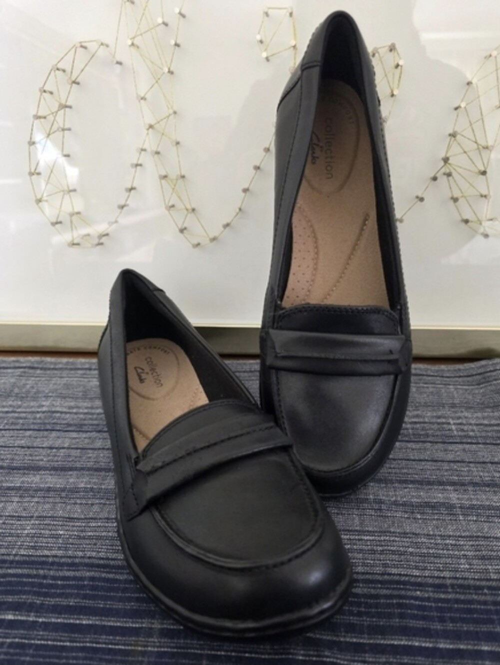 Clarks Women's Classic Black Loafers